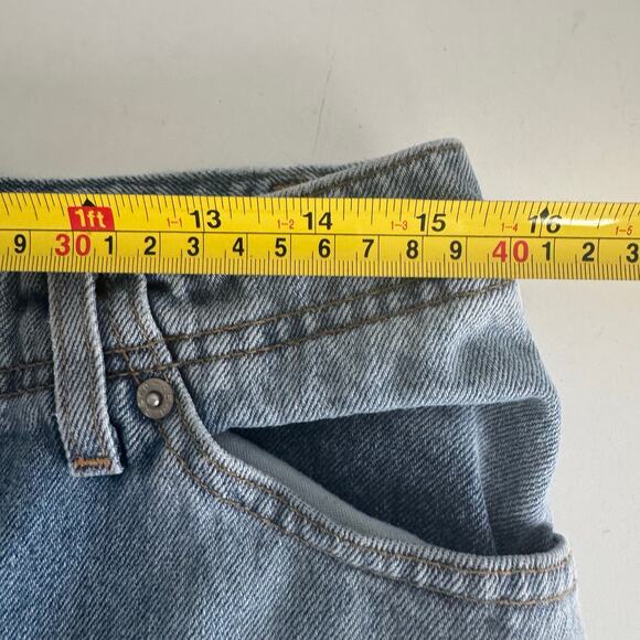 Y2K 2002 Levi's Denim Button Up Skirt Women's Size 8 Distressed/Bleached - Picture 9 of 10